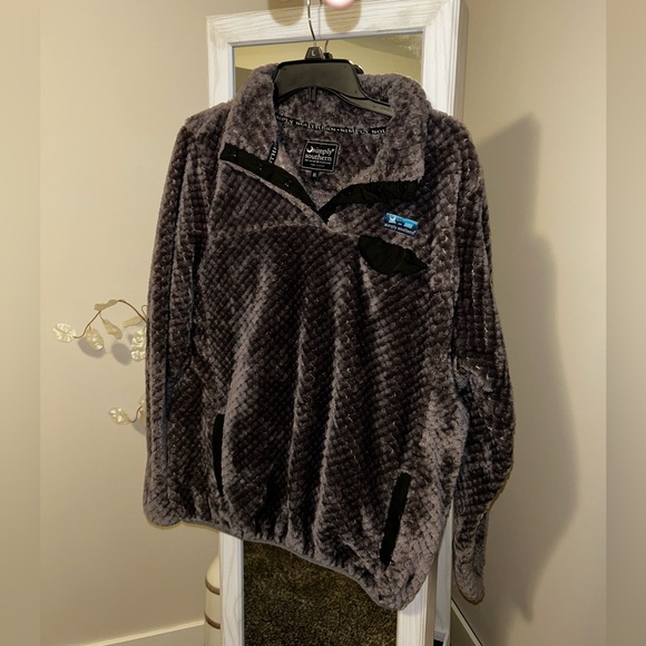 Simply Southern Women's Charcoal Teddy Jacket - Picture 2 of 5
